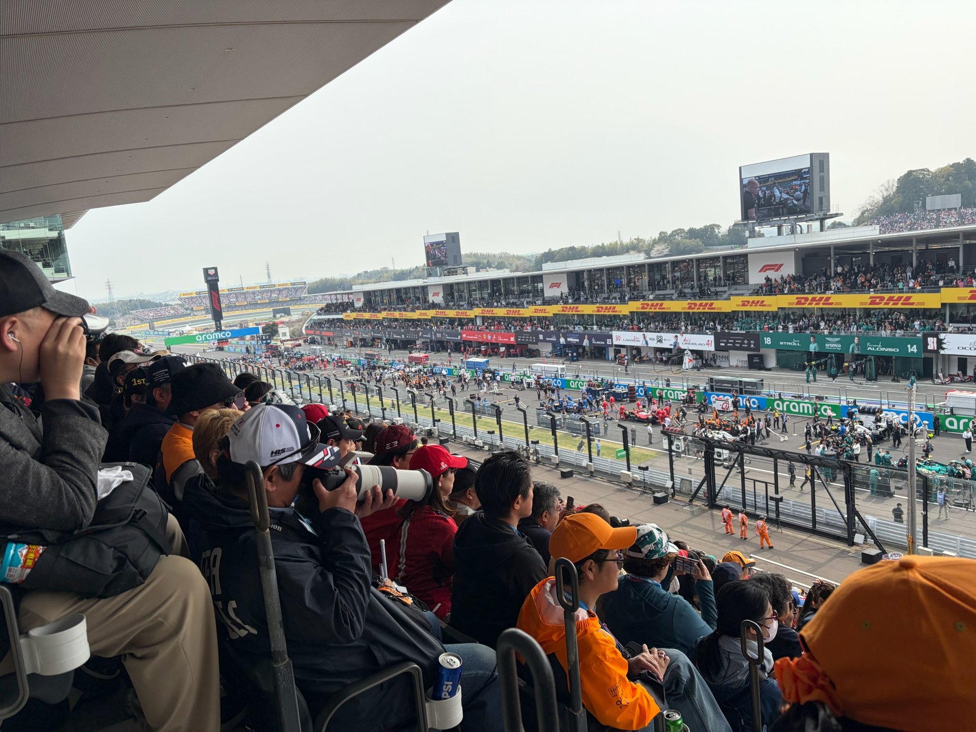 鈴鹿観戦シーン